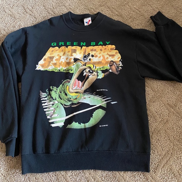 1994 Tasmanian Devil Green Bay Packers Crewneck - Picture 5 of 5